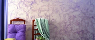 Декор стен красками – техника текстурирование