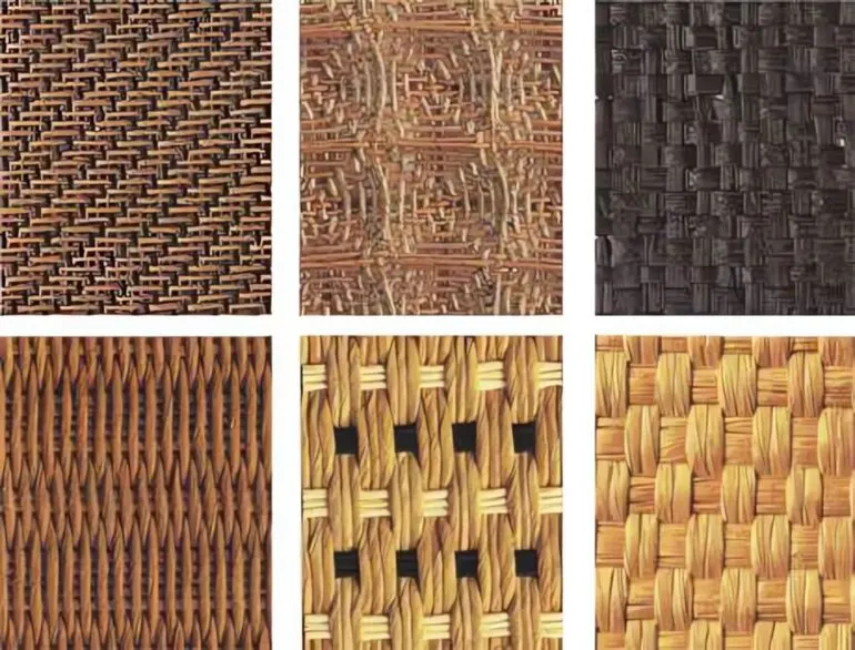 Различные виды плетения и рисунков, делают этот вид отделочных материалов универсальным.