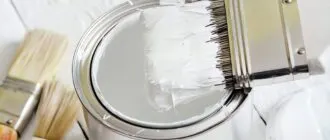 Имитация известковой побелки с помощью краски