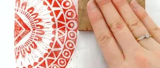 Окрашивание ткани в технике монопечать